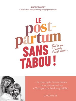 cover image of Le Post-Partum sans tabou